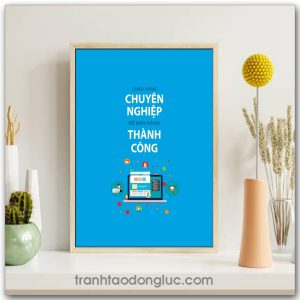 Mẫu Tranh Slogan: Chào hàng chuyên nghiệp để bán hàng thành công
