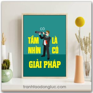 Mẫu Tranh Slogan: Có tầm nhìn là có giải pháp