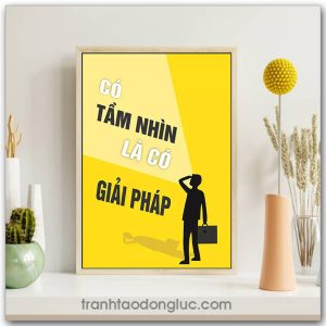 Mẫu Tranh Slogan: Có tầm nhìn là có giải pháp
