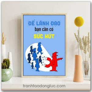 Mẫu Tranh Slogan: Để lãnh đạo bạn cần có sức hút