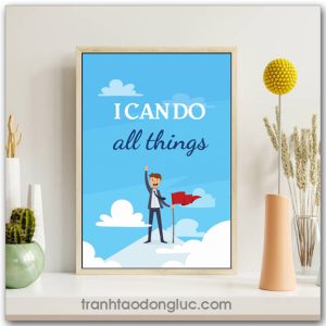 Tranh động lực Tiếng Anh: I can do all things