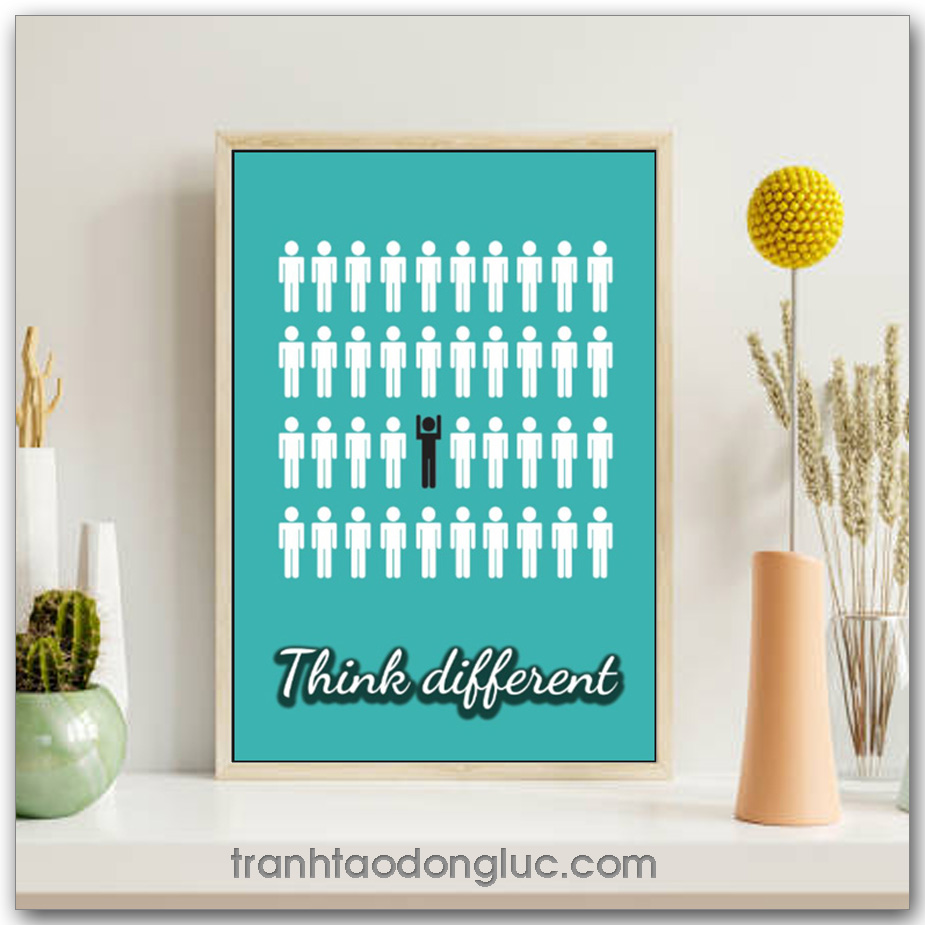 Tranh động lực tiếng Anh: Think Different