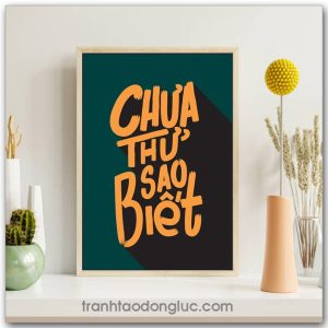 Mẫu Tranh Slogan: Chưa thử sao biết