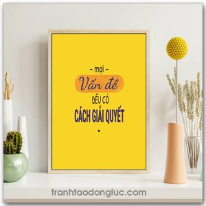 Mẫu Tranh Slogan: Mọi vấn đề đều có cách giải quyết