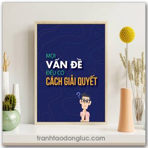 Mẫu Tranh Slogan: Mọi vấn đề đều có cách giải quyết