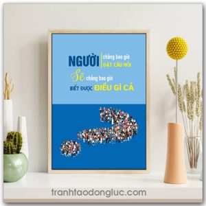 Mẫu Tranh Slogan: Người chẳng bao giờ đặt câu hỏi sẽ chẳng bao giờ biết được điều gì cả