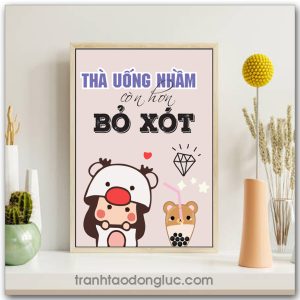 Mẫu Tranh Slogan: Thà uống nhầm còn hơn bỏ xót