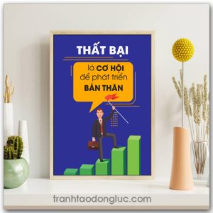 Mẫu Tranh Slogan: Thất bại là cơ hội để phát triển bản thân