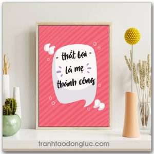 Mẫu Tranh Slogan: Thất bại là mẹ thành công