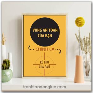 Mẫu Tranh Slogan: Vùng an toàn của bạn chính là kẻ thù của bạn