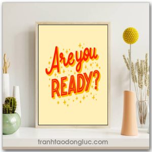 Tranh động lực tiếng Anh: Are you READY?