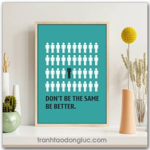 Tranh động lực tiếng Anh: Don't be the same be better