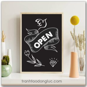 Tranh động lực tiếng Anh: OPEN