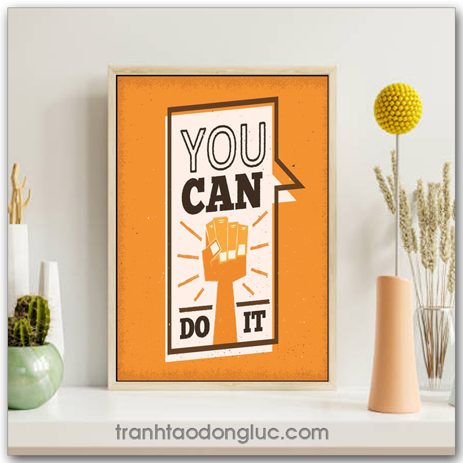 Tranh động lực tiếng Anh: You Can Do It